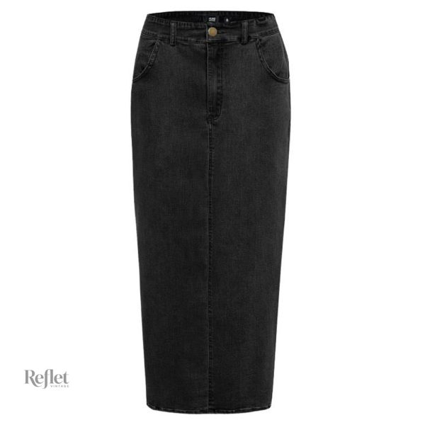 Jupe vintage en jean bleu