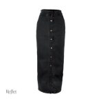 Jupe en jean à taille haute