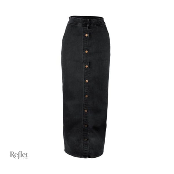 Jupe en jean à taille haute