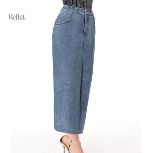 Jupe vintage polyvalente en jean