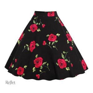 Jupe longue rétro année 50 pour un look vintage