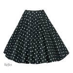 Jupe longue à motif, tendance années 50