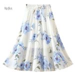 Jupe longue style année 70, élégance vintage intemporelle