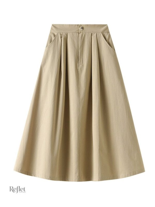 jupe-longue-vintage-taille-haute-1 Jupe Longue Vintage Taille Haute