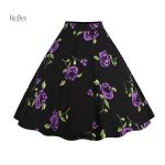 Jupe midi à motif rétro inspirée des années 50