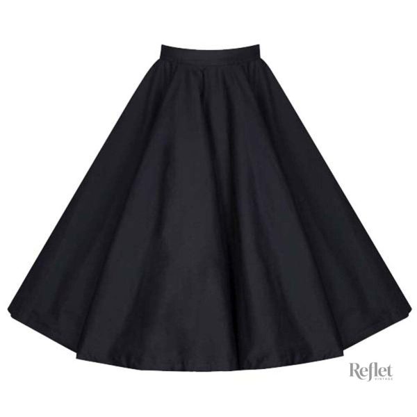 Jupe vintage avec silhouette évasée des années 50
