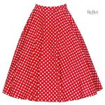 Jupe midi à motifs floraux dans le style 50's
