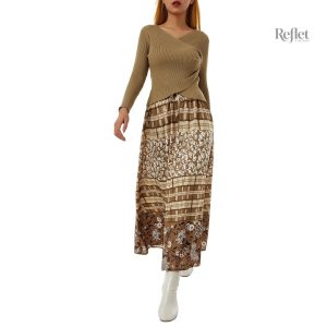 Jupe midi vintage inspirée des années 60