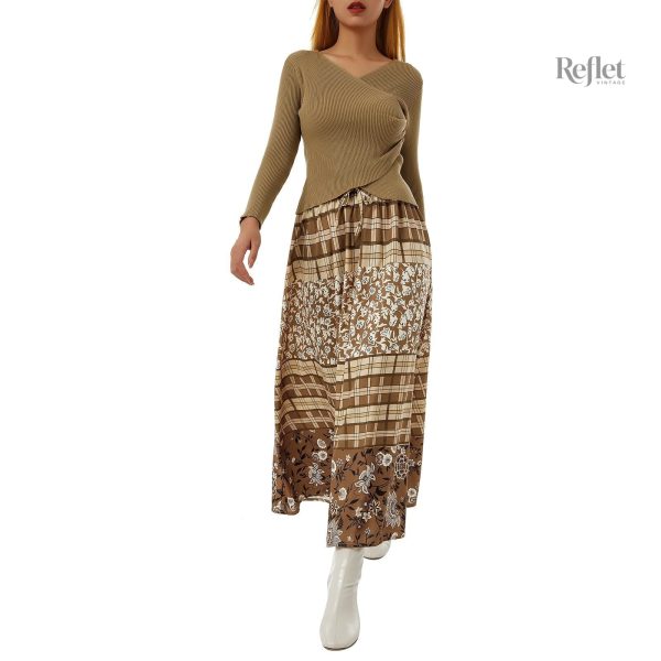 Jupe midi vintage inspirée des années 60