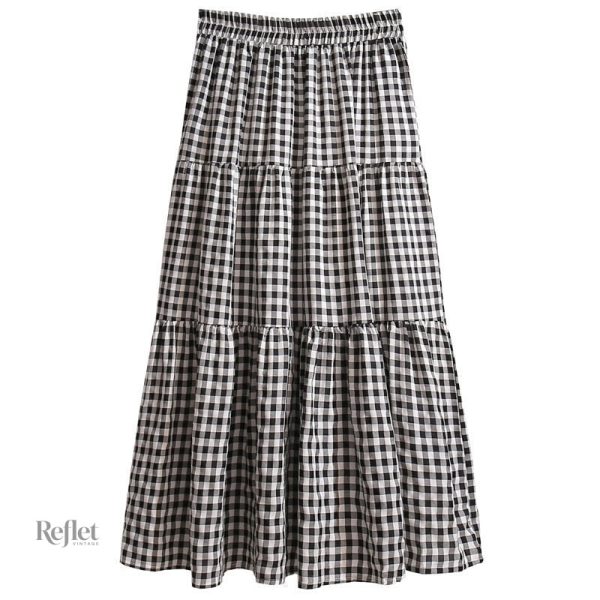 jupe-noire-annees-60-1 Jupe noire vintage inspirée des années 60