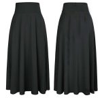 Jupe ample noire au style classique des 60's