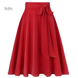 Jupe plissée style années 70, tendance rétro