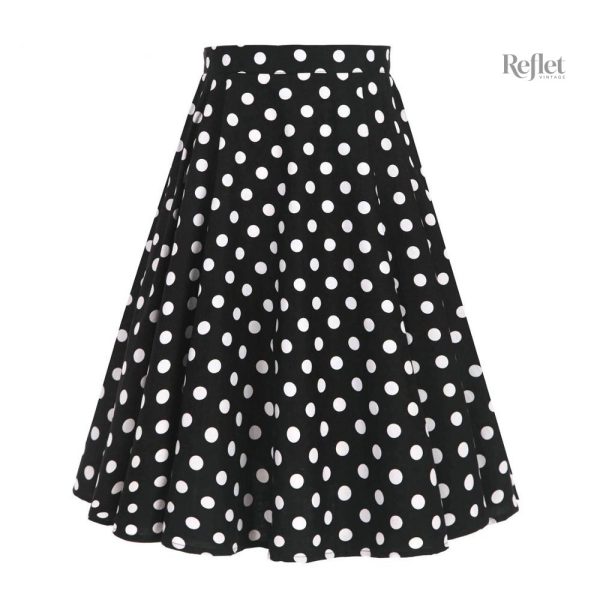 jupe-pois-annee-50-1 Jupe à pois style années 50