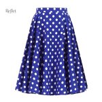 Jupe vintage à pois pour femme