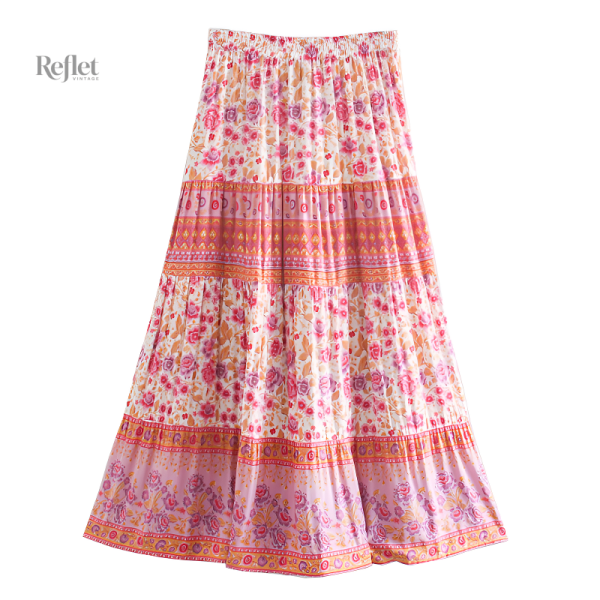 Jupe rose des années 60, parfaite pour un look rétro