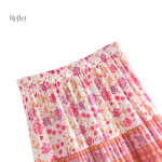 Jupe rétro rose, ajout idéal à une garde-robe vintage
