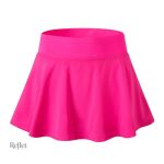 Jupe rose fluo avec volants années 80
