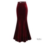 Jupe vintage rouge au style intemporel