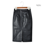 Jupe simili cuir style années 80