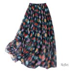 Jupe évasée inspirée des années 60 avec motifs vintage