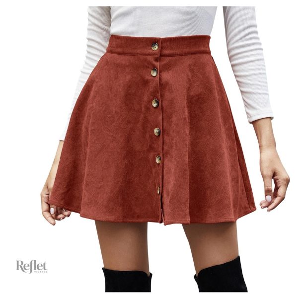 Mode rétro avec une jupe style années 70 unique