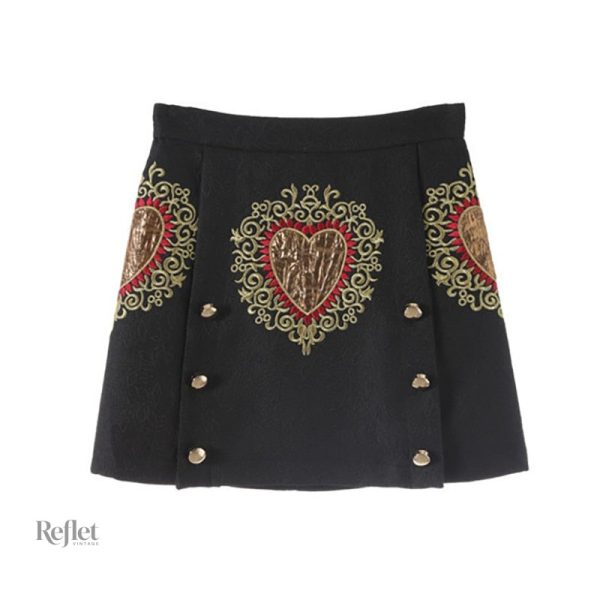 Jupe vintage tube style années 80, pièce tendance pour un look unique