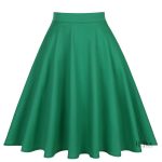 Jupe vintage verte élégante et intemporelle