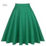 Jupe verte au style rétro et unique