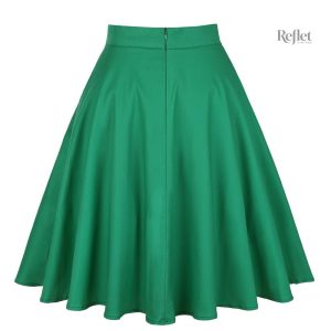 Robe jupe vintage, couleur verte fraîche