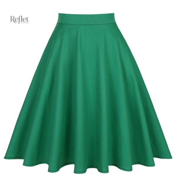 Modèle de jupe verte vintage tendance