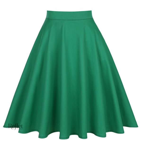 Style vintage : jupe en vert attrayant