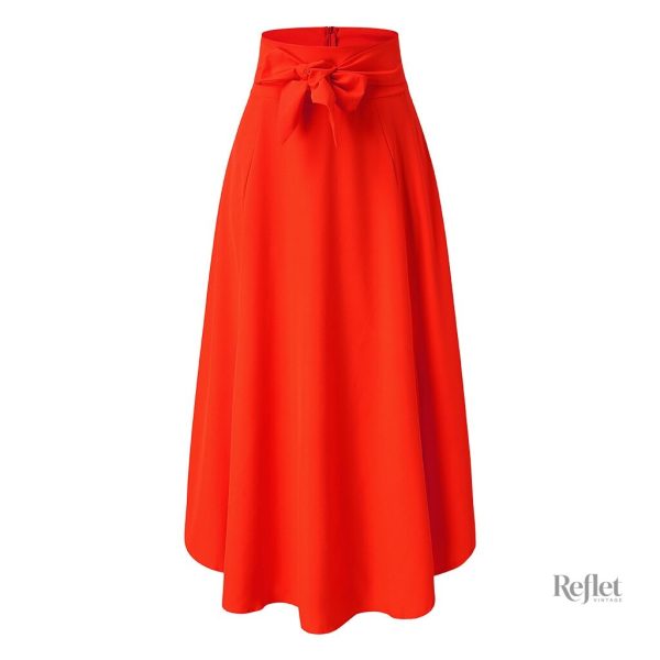 Jupe vintage à motifs floraux colorés
