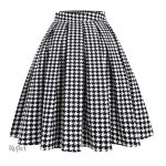 Jupe vintage à pois élégante pour un look rétro