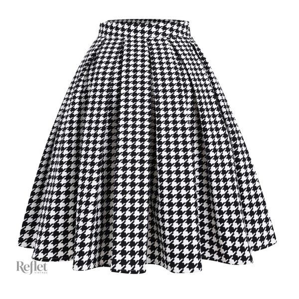 jupe-vintage-a-pois-1 Jupe vintage à pois élégante pour un look rétro