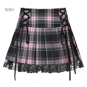 Jupe vintage style années 80, motif coloré et coupe ample
