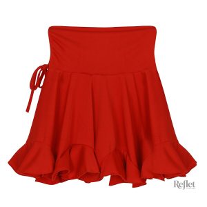 Jupe à volants colorée tendance rétro années 80
