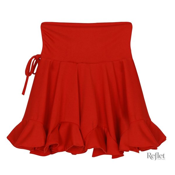 Jupe à volants colorée tendance rétro années 80