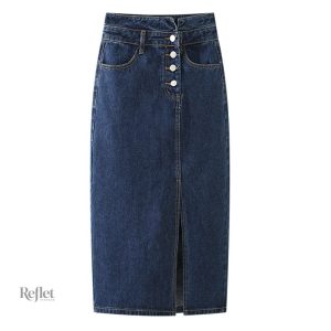Jupe en jean femme style années 80