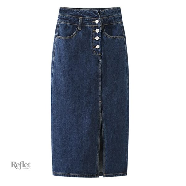 Jupe en jean femme style années 80