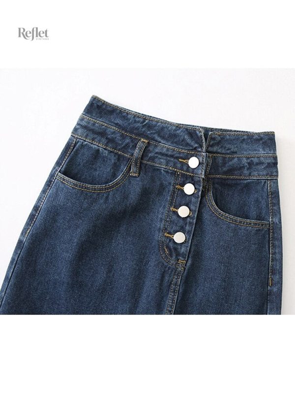 Jupe tendance en jean pour un look rétro
