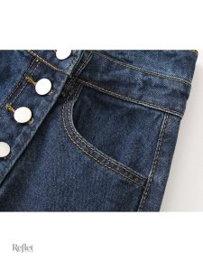 Jupe vintage en jean femme