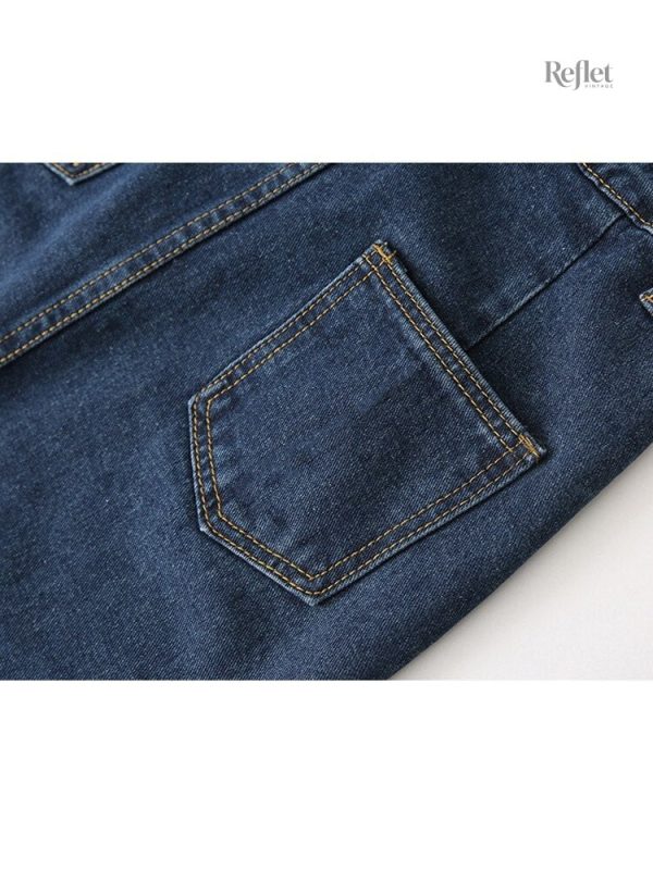 Jupe femme style rétro en denim