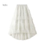 Jupe vintage, taille haute, look rétro élégant