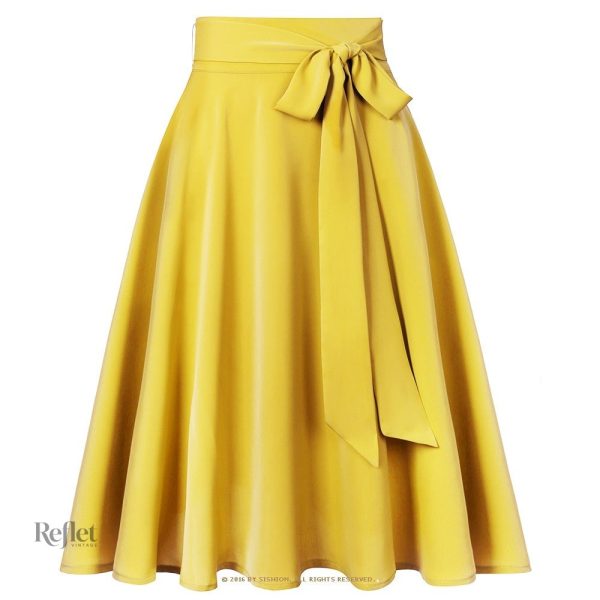 Jupe femme années 70, tissu fluide et agréable