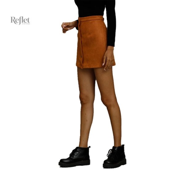 Jupe à motifs vintage années 80 femme
