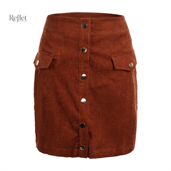 Élégante jupe femme années 80, style rétro