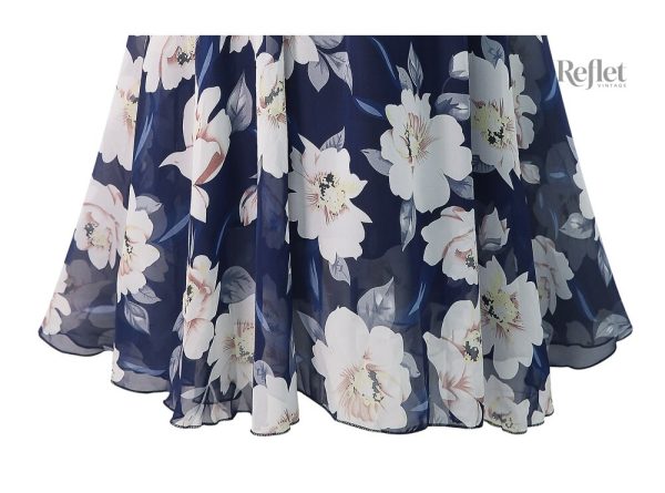 Look vintage : jupe longue à fleurs années 70