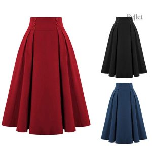 Longue jupe évasée style années 50