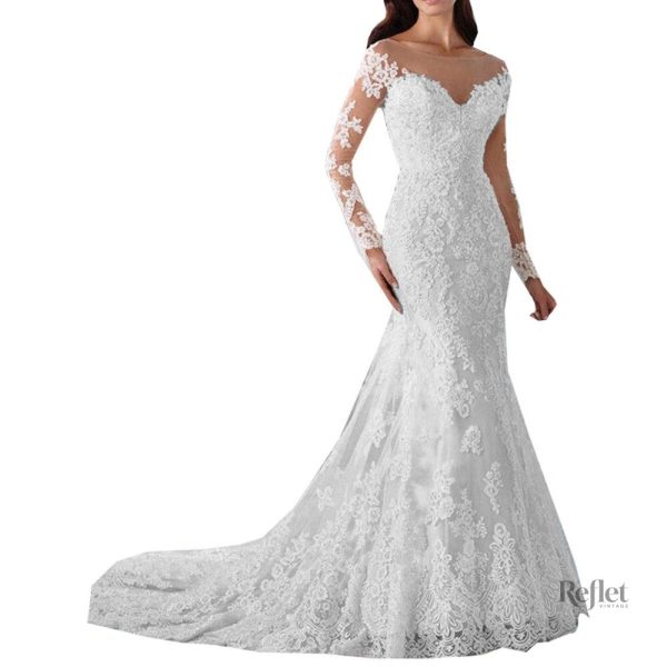 Robe de mariée princesse longue et élégante