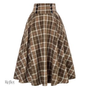 Jupe à carreaux style années 50